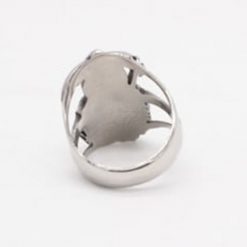 Alternative view of Sons of Anarchy Grim Reaper Stainless Steel Ring | Biker Reaper Scythe Band | Secure Checkout | Tracked Shipping | 7-Day Easy Returns